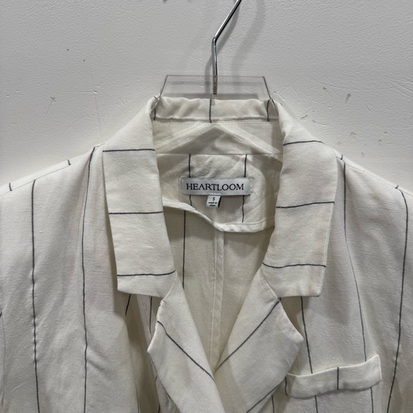 Heartloom Jax Blazer Linen Cotton Blend Double Breasted Small - Picture 3 of 6